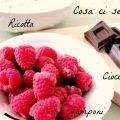 Mousse fondente e lamponi