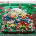 TORTA IL MONDO DEI PUFFI