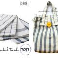Borsa mare con i canovacci Ikea