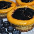 Mini cheesecake con marmellata ai mirtilli