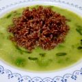 Vellutata di zucchine e biete con riso rosso