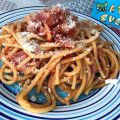 BIGOLI all' AMATRICIANA con CIPOLLE ROSSE