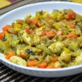 Petto di pollo con verdure al curry (4 blocchi)