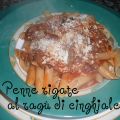 penne rigate al ragu di cinghiale