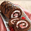 Black forrest roll cake