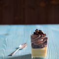 Crema di arancia fredda e mousse al cioccolato