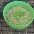 Cereali con crema di zucchine