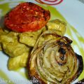 POLLO AL CURRY SERVITO CON VERDURE GRIGLIATE