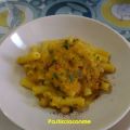 Pasta con crema di zucca e ceci