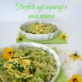 Farfalle agli asparagi e uova mimosa