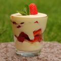 Fragole con crema allo zabaione veloce