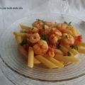 Penne rigate con gamberi