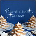 Alberelli di frolla al cocco