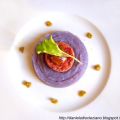 Crema di patate viola con salame da cotta ,[...]