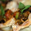 Caponatina in cestino di pasta fillo