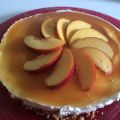 Cheesecake con gelatina di pesche