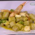 Gnocchi saraceni con gamberi