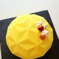Cheesecake con chantilly alle pesche