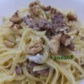 Tagliolini al tartufo con salsiccia e gorgonzola