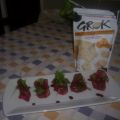 SACCHETTINI DI BRESAOLA RUCOLA E GROK