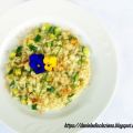 Risotto con zucchine in fiore e bottarga