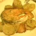 Il salmone al forno con erbette e patatedi Katia
