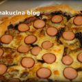 Pizzetta con radicchio scamorza e wurstel