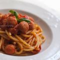 Spaghetti quadrati con mortadella & zenzero...