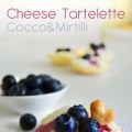 Cheese tartelette al cocco e mirtilli
