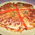 Gaufre (waffle) salate di patate e formaggio /[...]