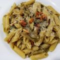 Pasta Carciofi e Topinambur con Pinoli