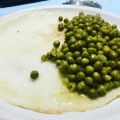 Finta piadina con piselli