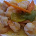 Gamberoni con verdure (cucina cinese)