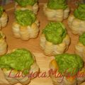 Cestini di pastasfoglia con crema di piselli e[...]