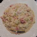 Risotto zucchine e pancetta...
