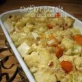 cavolfiore e carote con salsa di cocco al curry