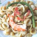 ORECCHIETTE,GAMBERI e ASPARAGI con PANCETTA[...]