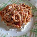 Maccheroni ricotta e melanzane