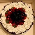 Torta panna e frutti di bosco