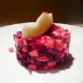 Tartare di barbabietole e mele