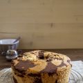 Chiffon cake variegata alla vaniglia e cacao