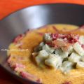 Gnocchi di ricotta con crema di zucca, speck e[...]