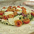 INSALATA CON POMODORINI GRATINATI E MOZZARELLA[...]