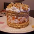 Mini Torte mimose di pesche e amaretti con pan[...]