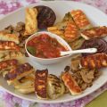Halloumi e verdure grigliate con salsa di[...]