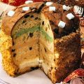 Panettone farcito con crema al pistacchio