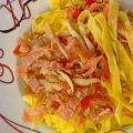 Tagliatelle speck e porcini