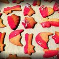 Pink gingerbread cookies