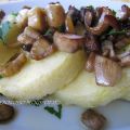 Gnocchi di semolino con funghi porcini