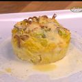 Piccoli timballi di pasta e porri
